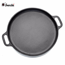 Pre-Seasoned Cast Iron Round Oven Griddle